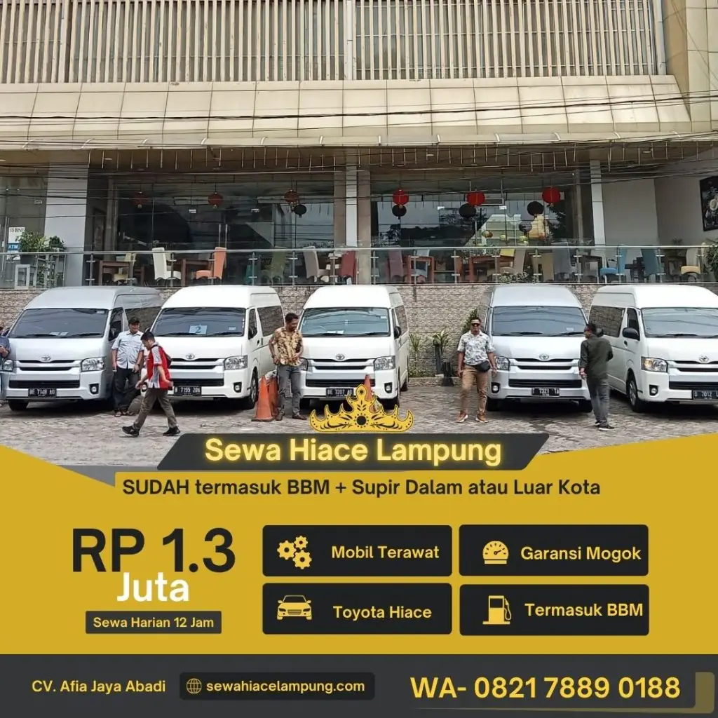 Rental Hiace Lampung Perjalanan Bisnis