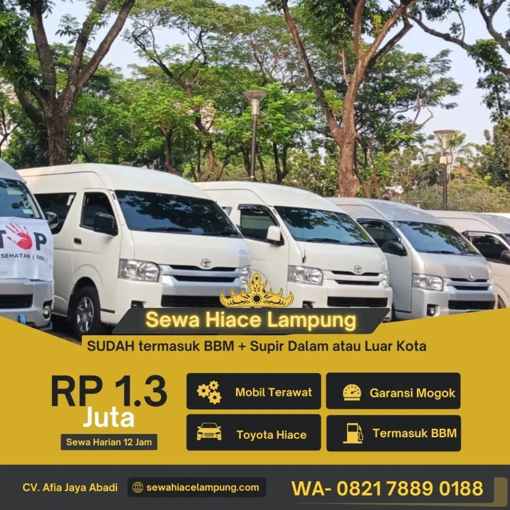 Rental Hiace Lampung Perjalanan Dinas