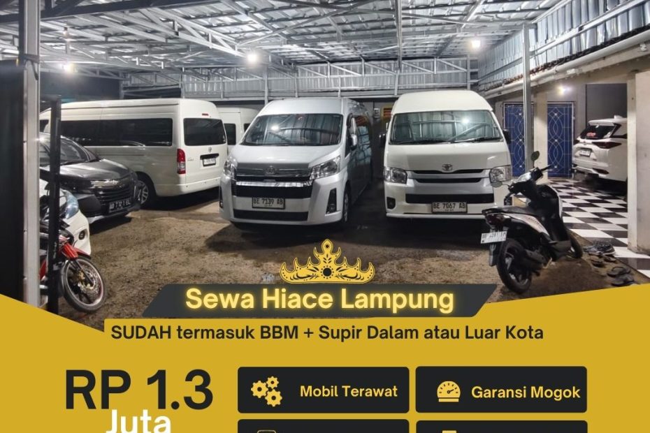 Rental Hiace Lampung ke Pantai Wisata