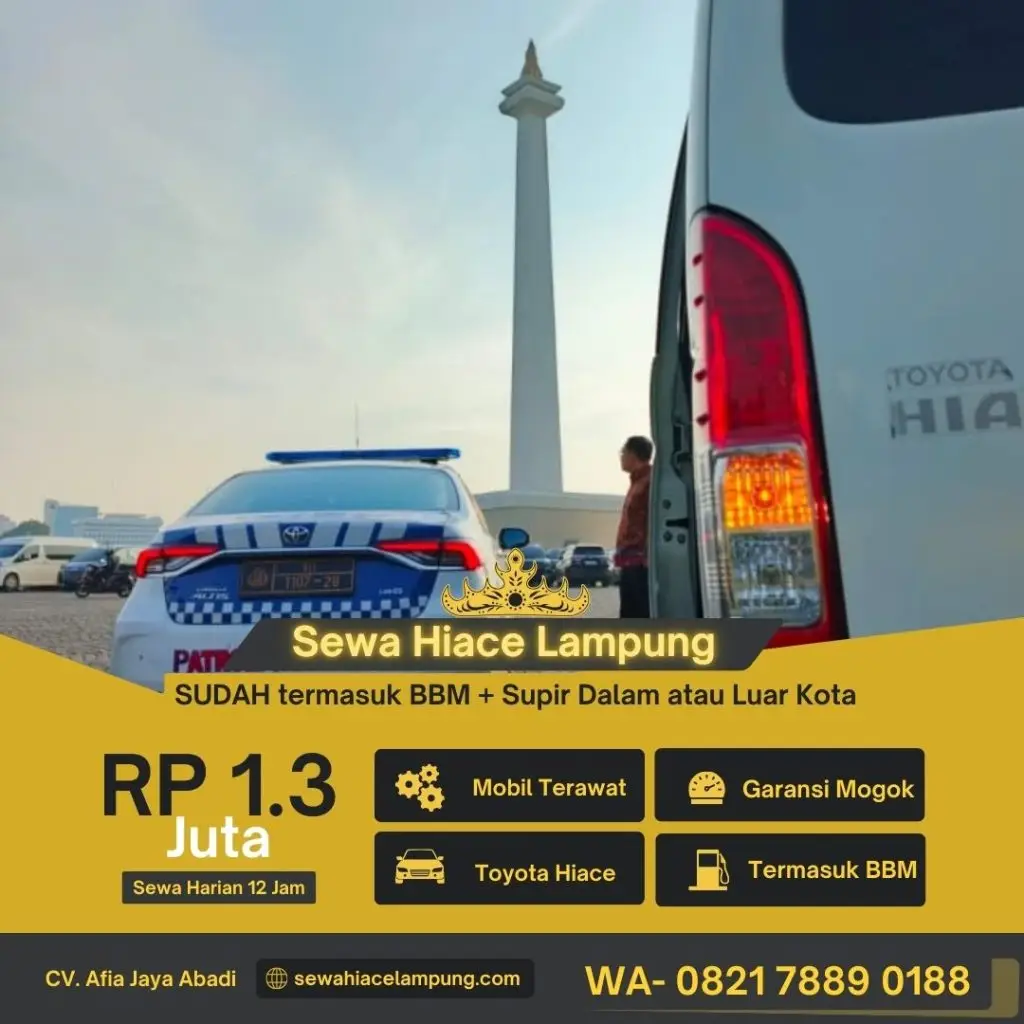 Sewa HIace lampung paket supir