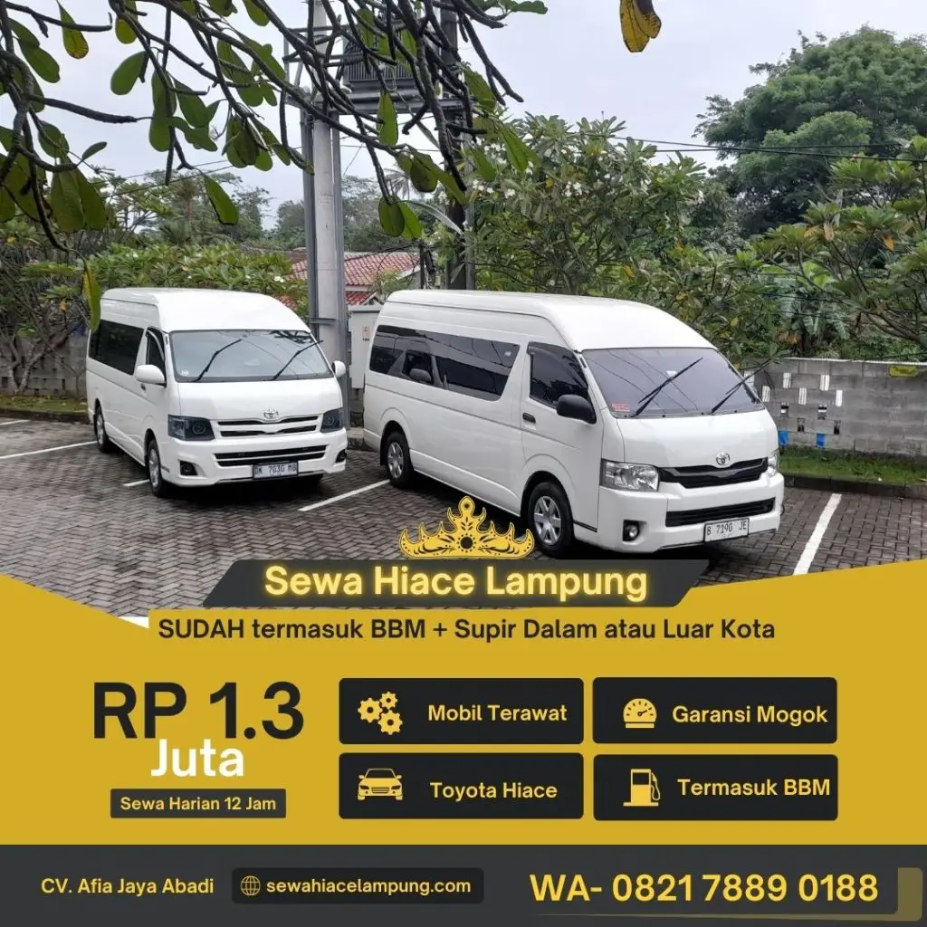 Sewa Hiace Lampung City Tour Bandar Lampung