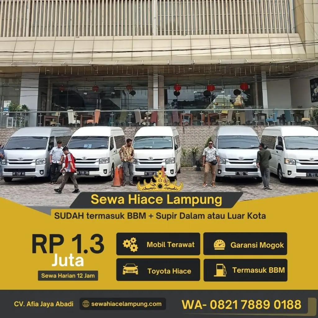 Sewa Hiace Lampung ke Luar Kota Jakarta