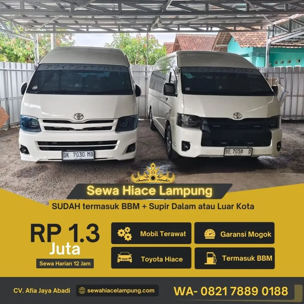 Sewa Hiace Lampung untuk Pernikahan
