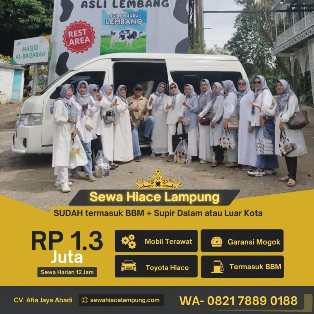 Sewa Hiace Lampung untuk Rombongan Kantor